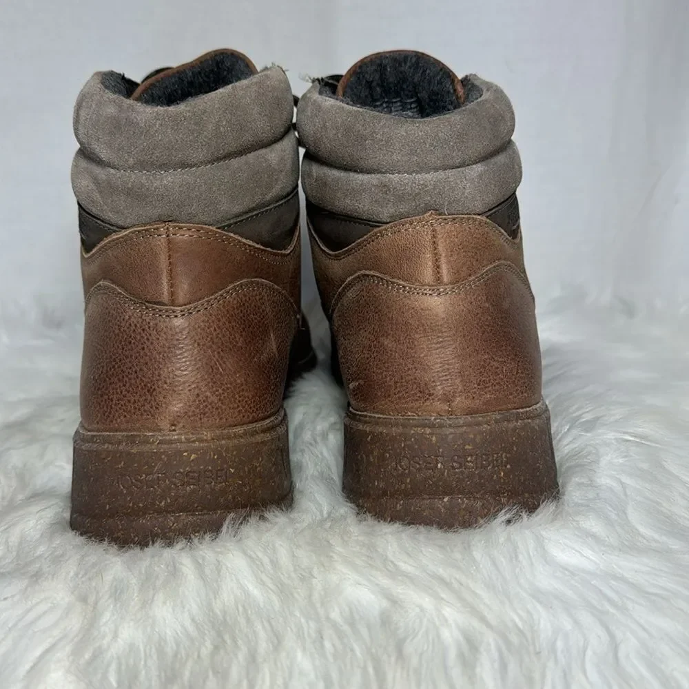 Josef Seibel NWOT Raymond 02 Brown‎ Leather Boots Sz 43